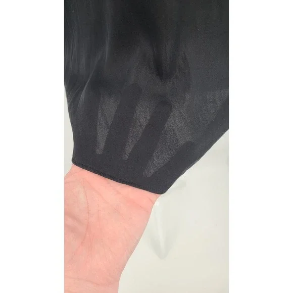 Quince Silk Stretch Tank Top Women Large Black Minimalist Capsule Washable - Picture 5 of 9